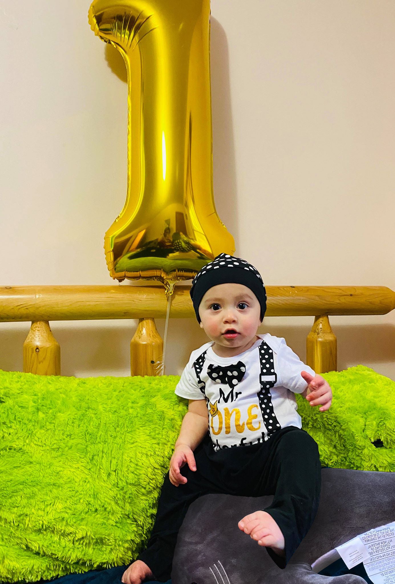 3pcs Baby Boys Mr Onederful 1st Birthday Pant Sets