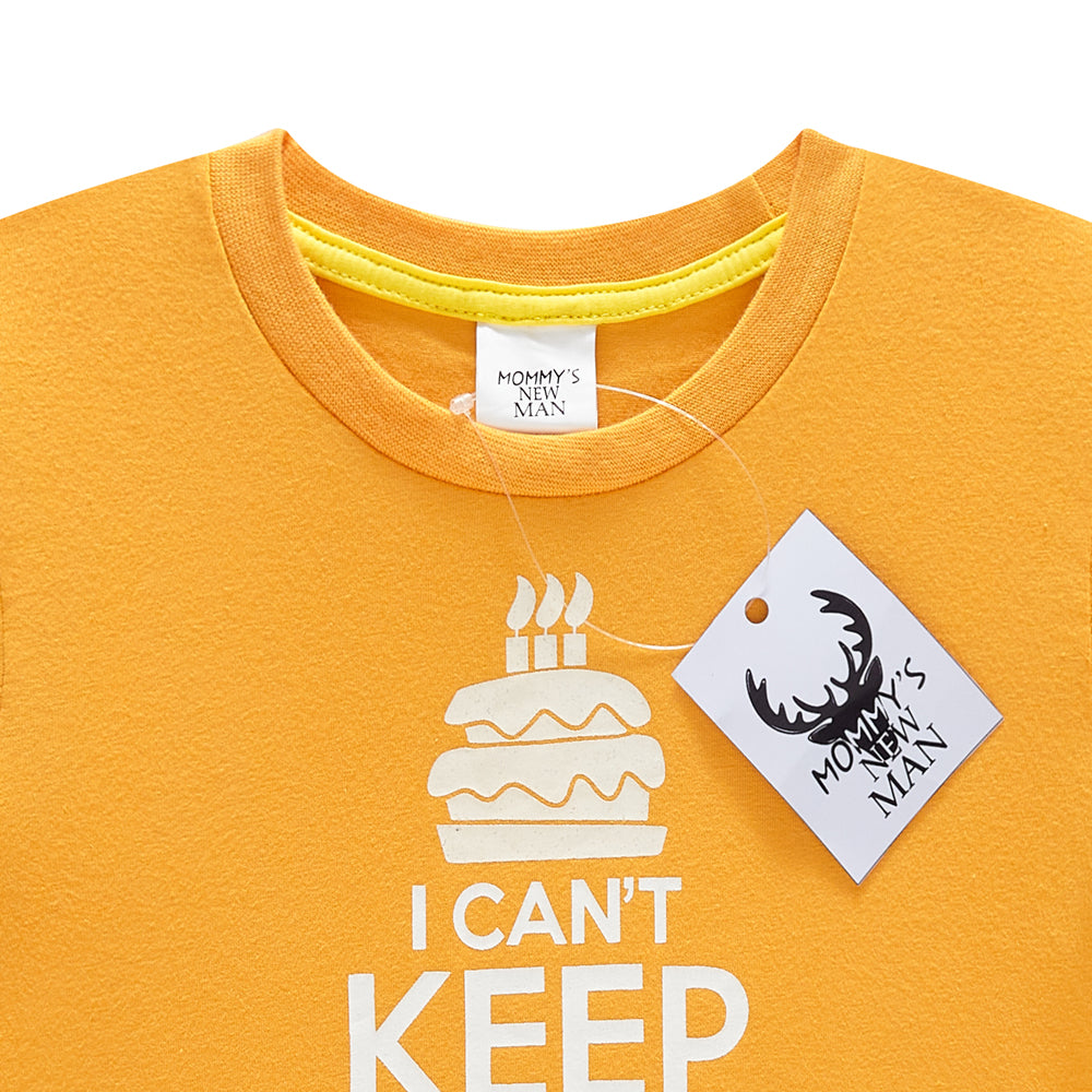 Mommy's New Man Boys Girls 3 Years Old Birthday T-shirt